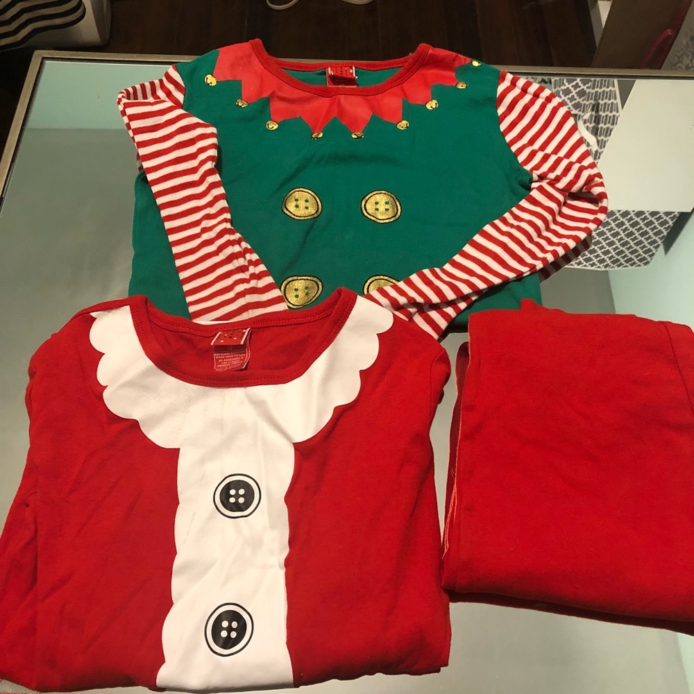🖤🦃Size 12 Xmas pajamas plus pajama top size 10